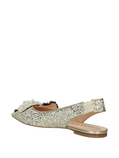 Prosperine Embellished-upper Slingback Flat Pumps In Multi