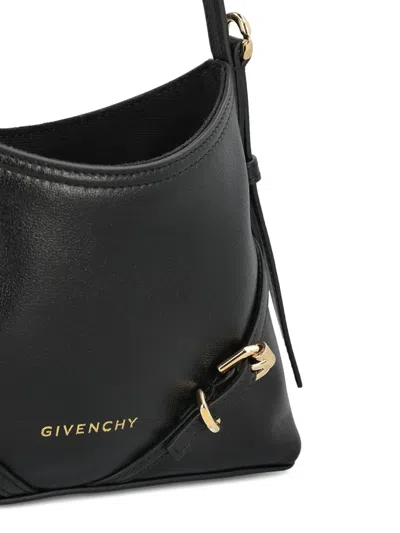 Givenchy Women Voyou Nano Bag In Polished Leather In Black
