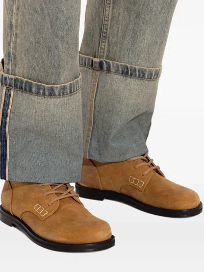 Jw Anderson Lace-up Ankle Boots In Brown