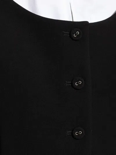 Jacquemus Button-fastening Balloon-sleeve Jacket In Black