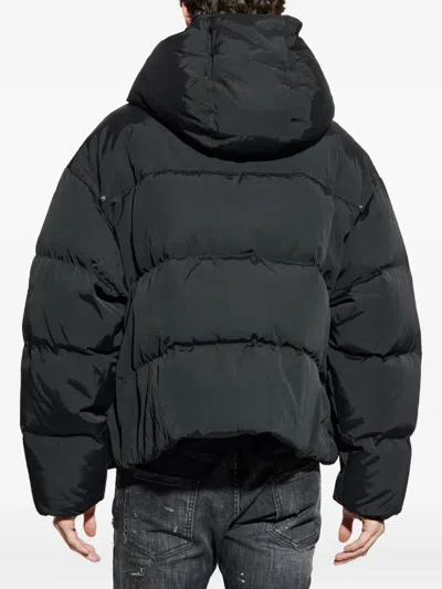 Dsquared2 Hooded Puffer Jacket In Black