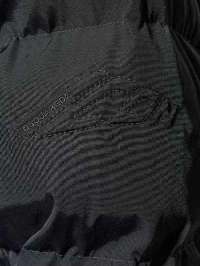 Dsquared2 Hooded Puffer Jacket In Black