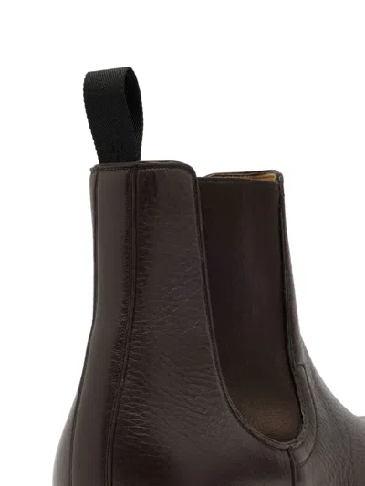 Bally Elasticated Panel Chelsea Boots In Brown