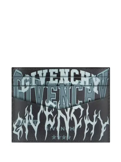 Givenchy Flame-print Logo Card Holder In Multi
