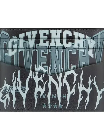 Givenchy Flame-print Logo Card Holder In Multi