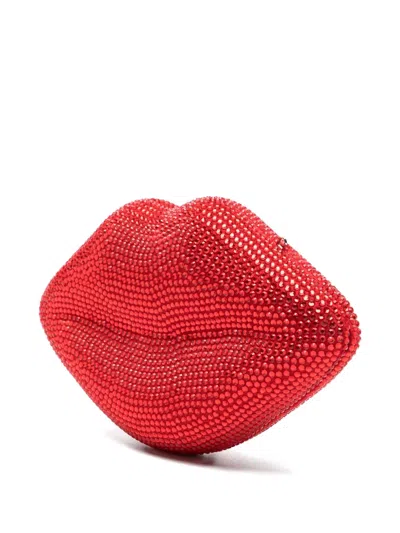 Simon Miller Crystal-embellished Clutch Bag In Red