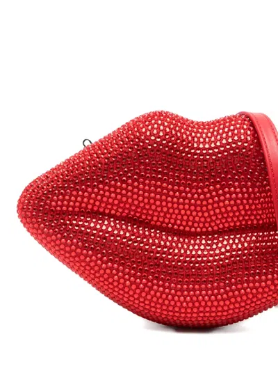 Simon Miller Crystal-embellished Clutch Bag In Red