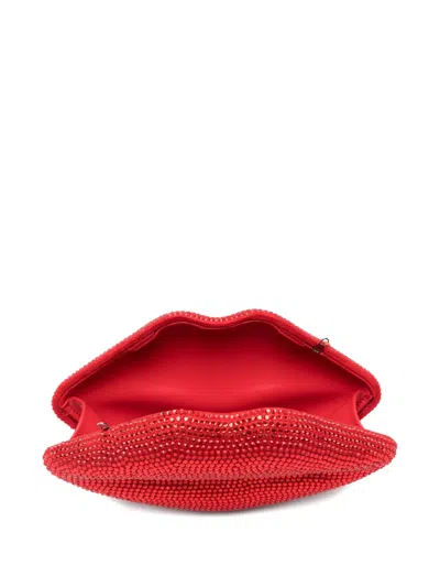 Simon Miller Crystal-embellished Clutch Bag In Red