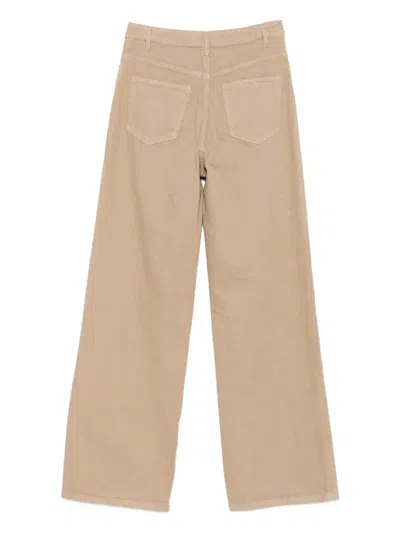 Apc Elisabeth Jeans In Brown