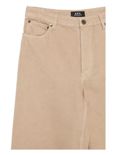 Apc Elisabeth Jeans In Brown