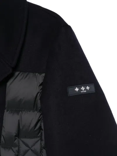 Tatras Double-breasted Quilted-panel Jacket In Blue