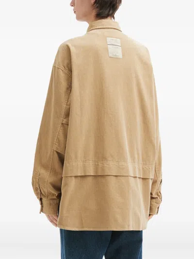 灯芯绒双口袋衬衫式夹克