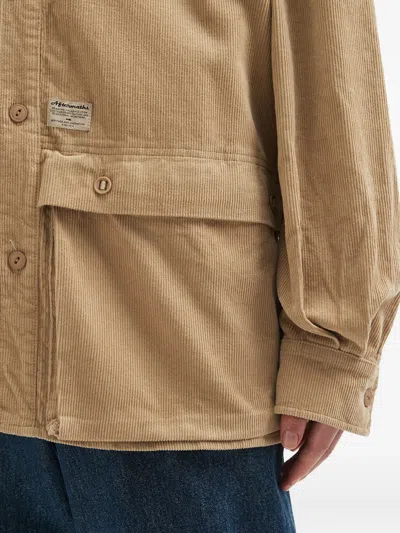 灯芯绒双口袋衬衫式夹克