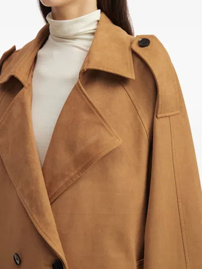 B+ab Double-breasted Short Trench Coat In Multi