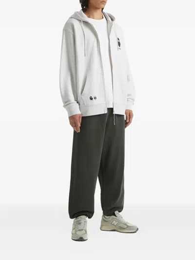 Fingercroxx Graphic-print Zip-up Hoodie In Multi