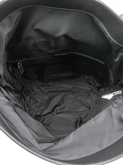 Pre-owned Gucci 2000-2015 Canvas Techno Web Fold Over Backpack In Black