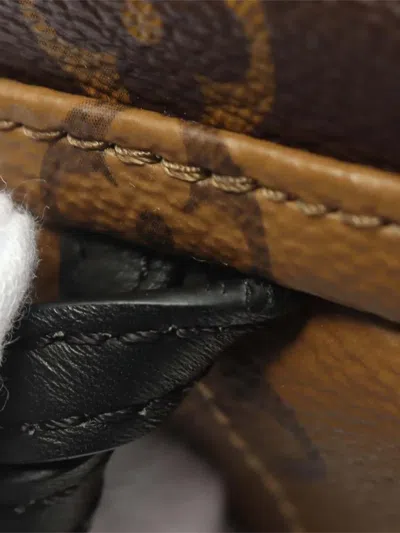 Pre-owned Louis Vuitton 2018 Monogram Reverse Mini Palm Springs Backpack In Brown