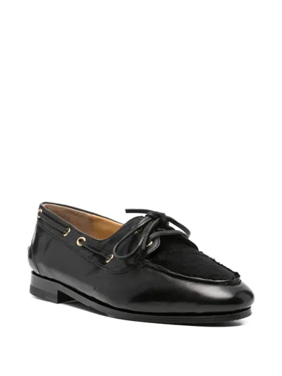 Bally Leather Lace-up Loafers In Multi