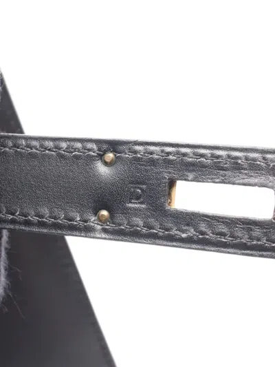 Pre-owned Hermes 2000 Kelly 32 Two-way Handbag In Black