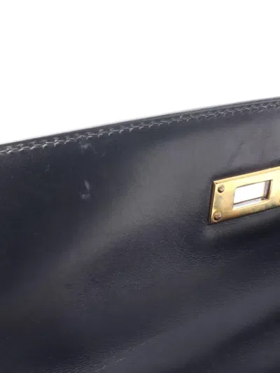 Pre-owned Hermes 2000 Kelly 32 Two-way Handbag In Black