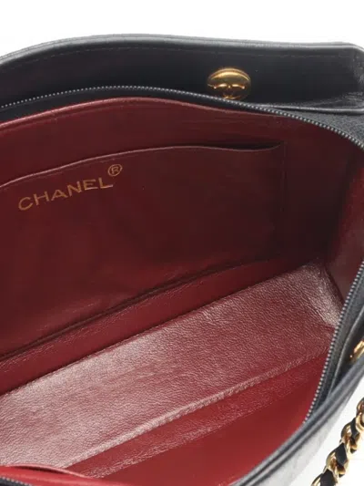 Pre-owned Chanel 1989-1991 Quilted Shoulder Bag In Black