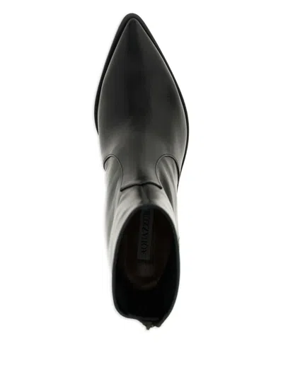 Aquazzura Ankle Boots With Block Heel And Pointed Toe In Multi