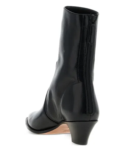 Aquazzura Ankle Boots With Block Heel And Pointed Toe In Multi