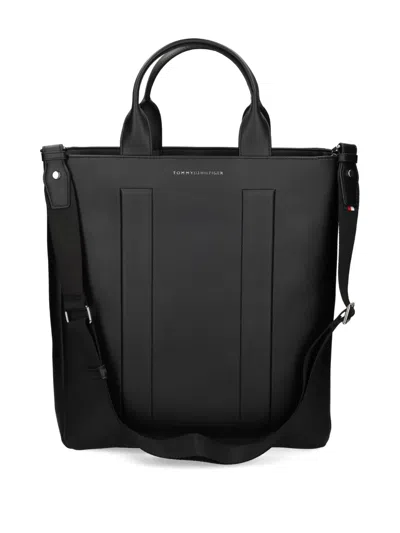 Tommy Hilfiger Logo-detail Tote Bag In Black