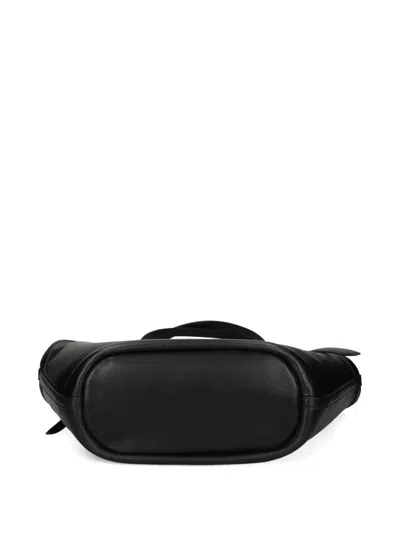 Kate Spade New York Small Deco Fine Grain Leather Tulip Top Handle Bag In Black