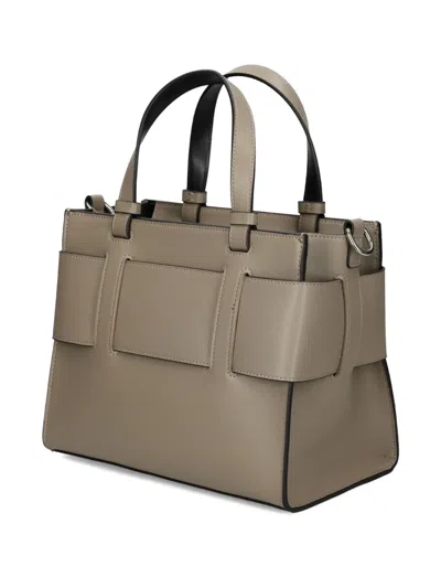 Armani Exchange Medium Logo-plaque Tote Bag In Gray