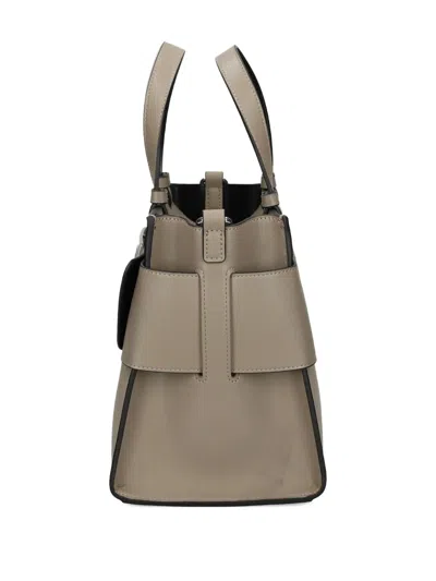 Armani Exchange Medium Logo-plaque Tote Bag In Gray