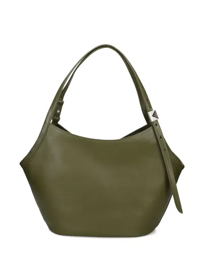 Kate Spade New York Deco Fine Grain Leather Tulip Tote In Green