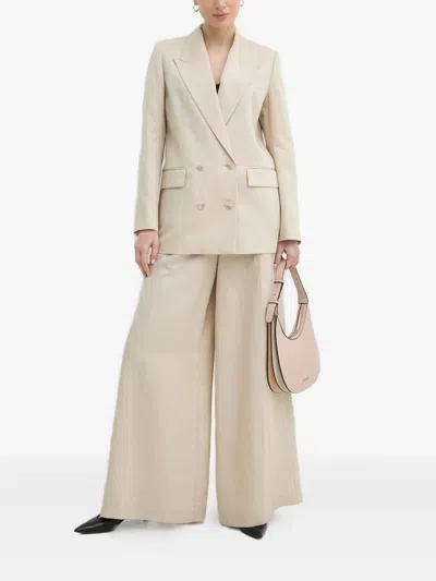 Ivy & Oak Double-breasted Peak-lapel Blazer In Multi