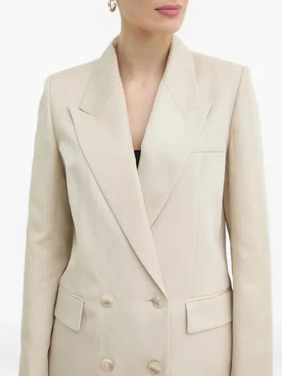 Ivy & Oak Double-breasted Peak-lapel Blazer In Multi