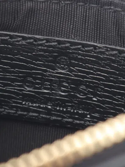 Pre-owned Gucci 2000s Script Coin Purse In Black