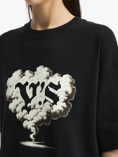Y's Graphic-print T-shirt In Black