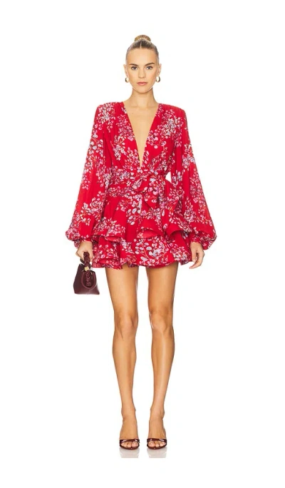 Bronx And Banco Bedouin Mini Dress In Red