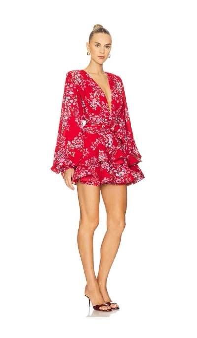 Bronx And Banco Bedouin Mini Dress In Red