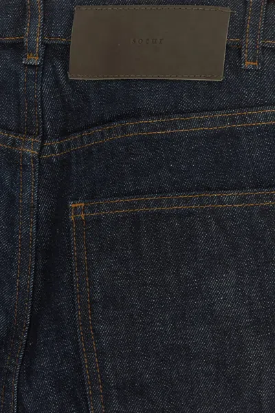 Soeur Belt Loop Jeans In Black