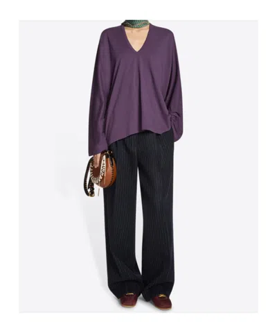 Dries Van Noten Low-top Nylon Running Sneakers With Leather Inserts In Burgundy