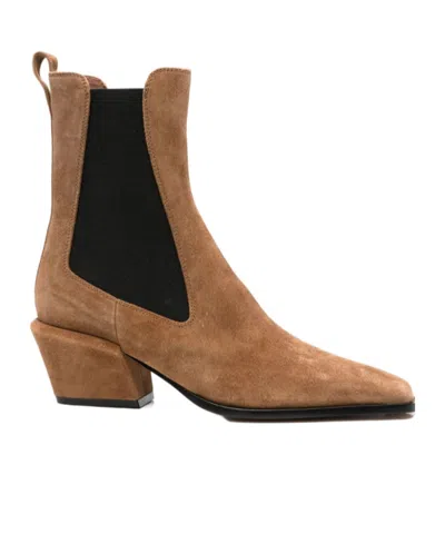 Paris Texas 50mm Bettina Leather Ankle Boots In Brown