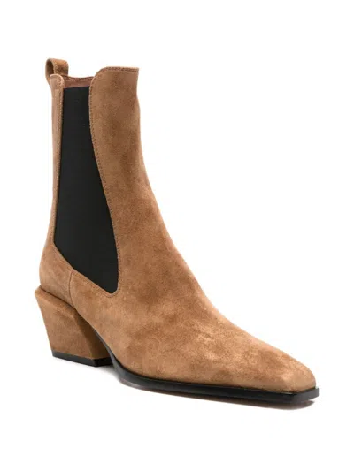 Paris Texas 50mm Bettina Leather Ankle Boots In Brown