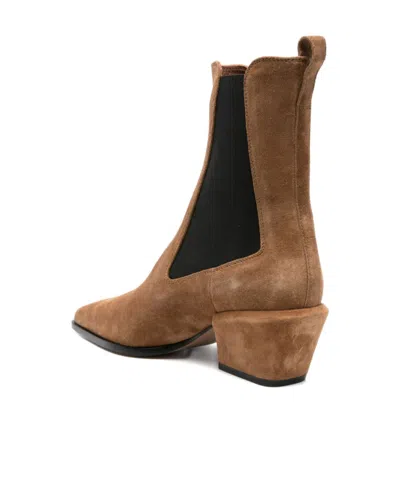 Paris Texas 50mm Bettina Leather Ankle Boots In Brown