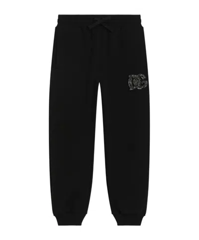 Dolce & Gabbana Logo-detail Track Pants In Black