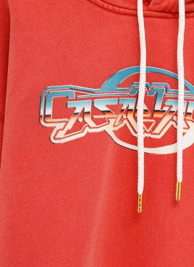 Casablanca 'chrome' Hoodie In Red