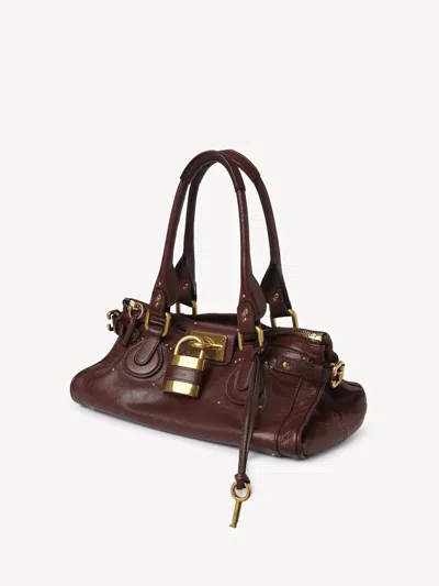 Chloé Chloe Women Chocolate Leather Paddington Shoulder Bag In Brown