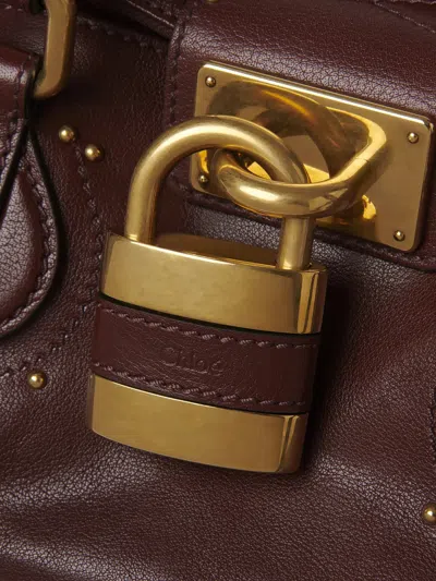 Chloé Chloe Women Chocolate Leather Paddington Shoulder Bag In Brown