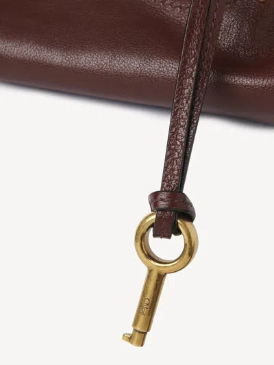 Chloé Chloe Women Chocolate Leather Paddington Shoulder Bag In Brown
