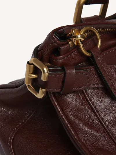 Chloé Chloe Women Chocolate Leather Paddington Shoulder Bag In Brown