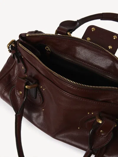 Chloé Chloe Women Chocolate Leather Paddington Shoulder Bag In Brown
